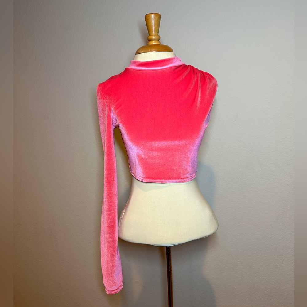 PrettyLittleThing Pink One Shoulder Top